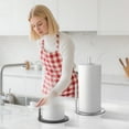 thumbnail image 1 of RRJ 2Pcs Stainless Steel Paper Towel Holder Countertop, Heavy Weighted Base Kitchen Towel Holder, No Drill No Slip Paper Towel Stand for Kitchen Counter Cabinet Sink, 1 of 9