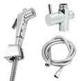 thumbnail image 1 of RRJ 3Pcs Hand Shower Douche Toilet Bidet Sprayer, Shattaf Bidet Spray Wash Kit with Diverter and Hose, Handheld Bidet Attachment for Personal Hygiene, Cloth Diaper Sprayer, Pet Shower and Toilet, 1 of 8