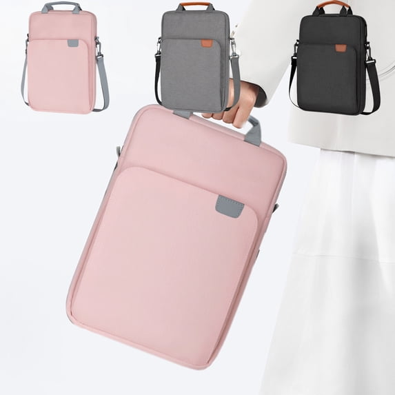 RRJ 3Pcs Laptop Bag, Lightweight Waterproof Polyester Shoulder Messenger Bag, 9.7-11 Inch Tablet Sleeve Case for Notebook Computer, Travel Office Work Commute