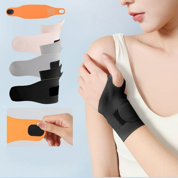 RRJ 3Pcs Wrist Brace For Sprain And Tendonitis, Adjustable Wrist Support For Badminton Basketball Volleyball, Compression Wrist Guard For Carpal Tunnel Relief, Gym Fitness Workout Wrist Protector