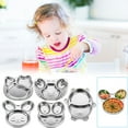 thumbnail image 1 of RRJ 4Pcs Stainless SteelChildren'sDivided Dining Tray, 316 Grade Little One TablewareKidsCompartmentalized Plate, Unbreakable Rustproof Little One Feeding Dish for High Chair Home Kitchen Use, 1 of 9