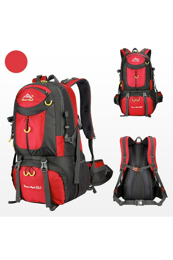 50L Hiking Backpack, Waterproof Camping Backpack, 45+5 Liter Backpacking Bag with Rain Cover, Lightweight Trekking Rucksack for Men Women, Outdoor Travel Climbing Mountaineering Gear