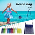 thumbnail image 1 of RRJ 9Pcs BeachToyMesh Bag,KidsCollecting Bag for Shells and SandToys, Durable Mesh Storage Bag with Shoulder Strap, Lightweight Drainable Beach SandToyOrganizer for BoysGirls, 1 of 9