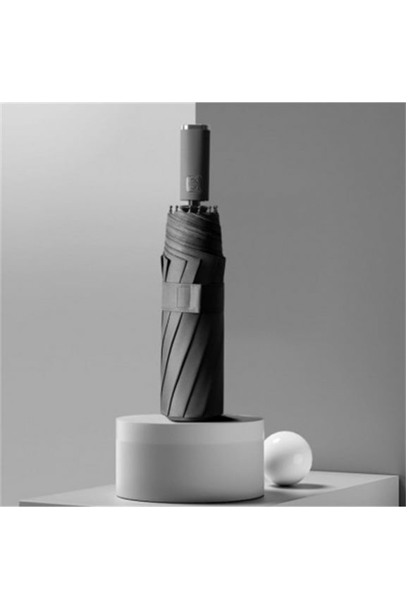 Automatic Umbrella, Super Windproof Folding Umbrella with 10 Ribs, Men's Business Umbrella for Heavy Rain, Compact Travel Umbrella, Car Umbrella, Office Commute Umbrella