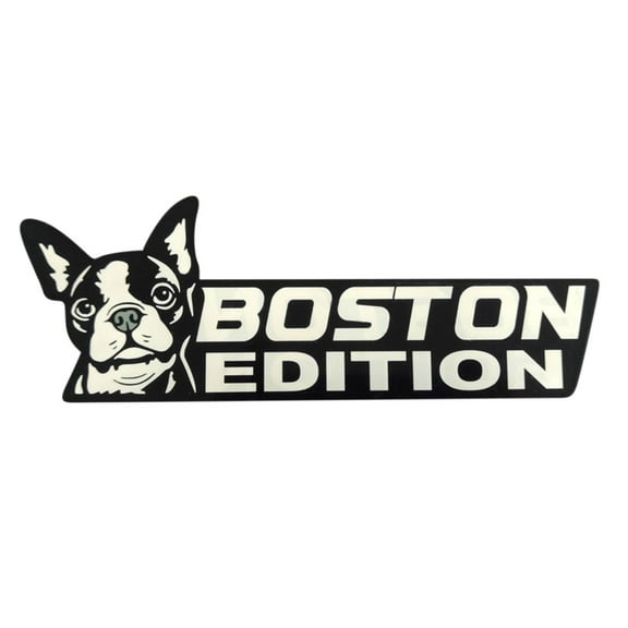 RRJ Dog Cut Car Badge Decoration, 3D Acrylic Emblem Sticker, Custom Pet Vinyl Decal for Car Truck Motorcycle Body Window Personalized Auto Accessories