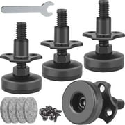 RRJ Furniture Levelers, 3/8-16 Thread Adjustable Leveling Feet with T-Nut Kit, Heavy Duty Furniture Leg Levelers for Tables Cabinets Chairs Workbench Sofa, Furniture Stabilizers and Anti-Vibration