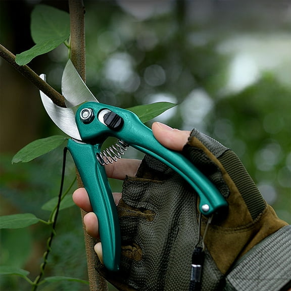 RRJ Garden Pruning Shears, Stainless Steel Blades Bypass Hand Pruners, Ergonomic Handheld Secateurs for Trimming Cutting Plants Flowers Trees, Gardening Tools for Garden Yard Farm