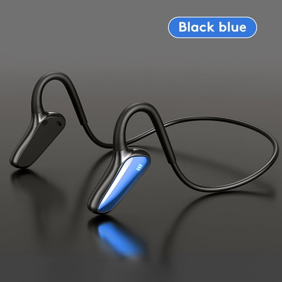 RRJ M-D8 Bluetooth Headset, Wireless Bone Conduction Open Ear Headphones, Non-In-Ear Stereo Audio for Business Calls Sports Running Gym Workout, Secure Fit Sweatproof Lightweight Headset
