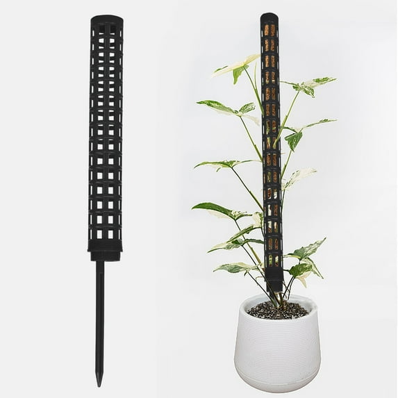 RRJ Moss Pole For Climbing Plants, Vertical Plant Support Stake For Monstera And Pothos, Water Moss Column And Green Ivy Stick For Indoor Outdoor Garden Decor