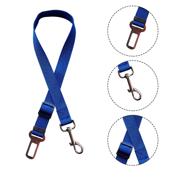 RRJ Pet Dog Car Seat Belt, Adjustable Retractable Dog Seatbelt Harness, Safety Travel Leash for Small Medium Dogs, Car Backseat Pet Restraint, Vehicle Auto Canine Safety Belt