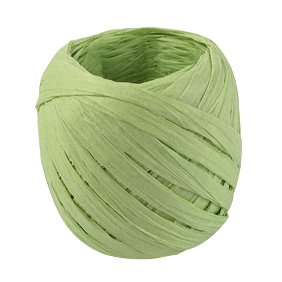 RRJ Raffia String, 20 Meters Natural Raffia Ribbon for Gift Wrapping Packing, DIY Craft Wedding Decoration, Birthday Christmas Hamper Box Bouquet Decor