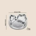 thumbnail image 1 of RRJ Stainless SteelChildren'sDivided Dining Tray, 316 Grade Little One TablewareKidsCompartmentalized Plate, Unbreakable Rustproof Little One Feeding Dish for High Chair Home Kitchen Use, 1 of 3