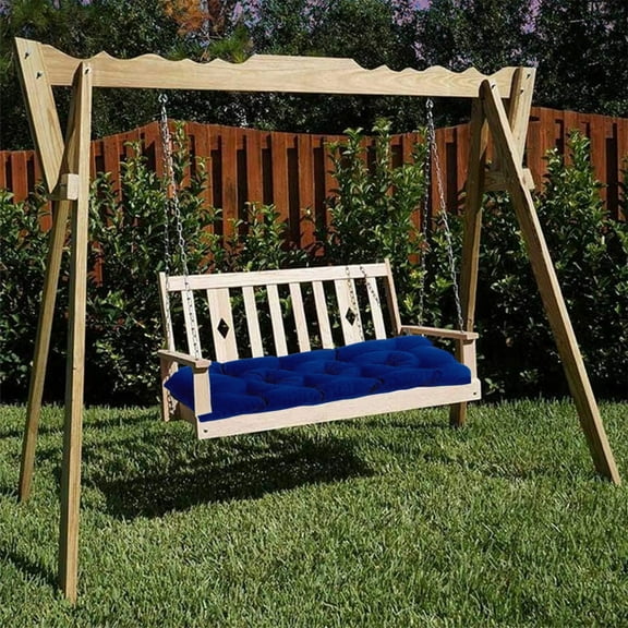 RRJ Swing Seat Cushion, Indoor Outdoor Replacement Pad For Lounger Chair Garden Furniture, Waterproof Polyester Cushion For Patio Sofa Hammock Swing Bed