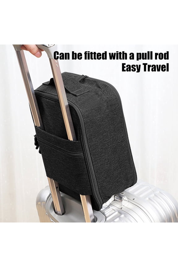 Travel Shoes Bag, Waterproof Shoe Storage Pouch Organizer For 4 Pairs Of Shoes, Foldable Travel Shoe Organizer For Suitcase, Gym Bag, Camping And Daily Use