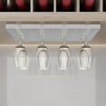 thumbnail image 1 of RRJ Wine Glass Rack, Under Cabinet Stemware Storage Hanger, Punch-Free Installation Plastic Drying Rack for Wine Glasses, Stemware Organizer for Kitchen Bar Restaurant, 1 of 8