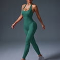 thumbnail image 1 of RRMuAzgs Women Workout Romper Yoga Ribbed One Piece Seamless Tank Top Leggings Jumpsuit Solid Color Sleeveless Romper, 1 of 4
