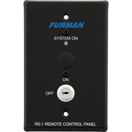Furman RS-1 Remote System Control Panel with Key Switch Power Sequencing Black