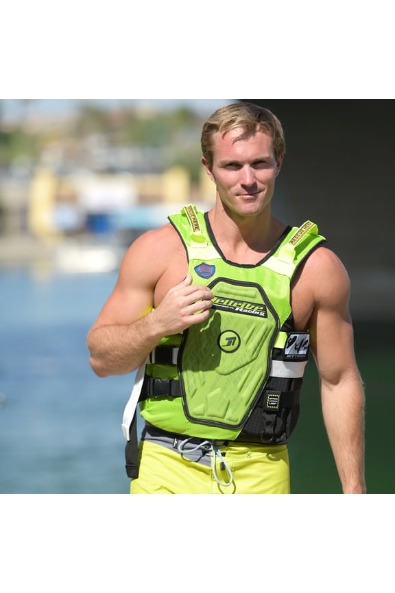 RS-25P Side Entry Impact Vest | Green | Customization Option | PWC Jet Ski Ride & Race (2XL/3XL)
