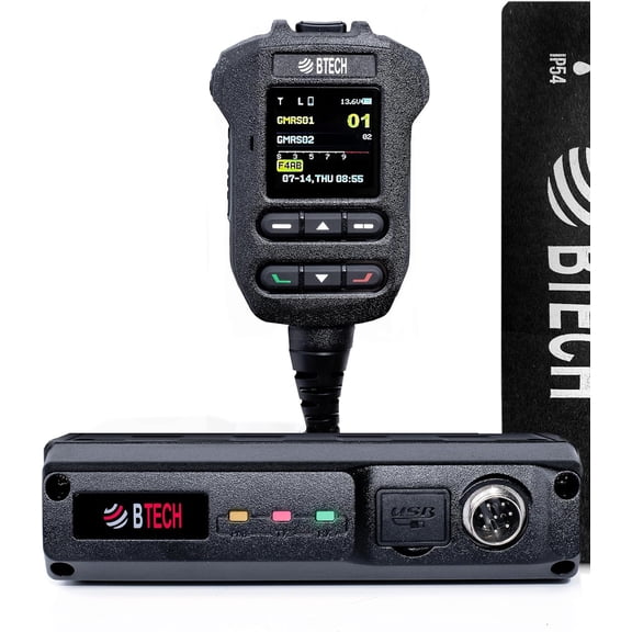 RS-50PRO IP54 Weatherproof 50-Watt RS Base Station Radio with Bluetooth, GPS, NOAA, and Advanced Features, Dual Band (VHF/UHF) Scanner, Long Range Two-Way Walkie Talkie