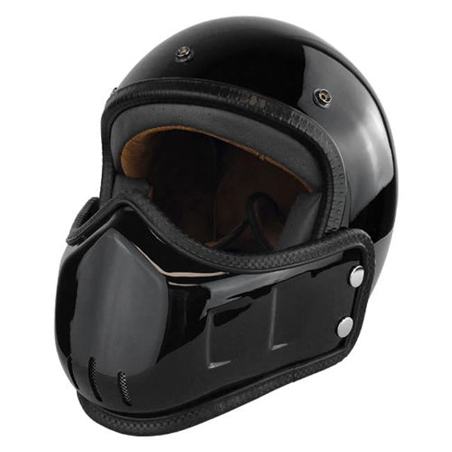 RS Helmets RS-8658-FaceMaskAL Open Face Motorcycle Helmet