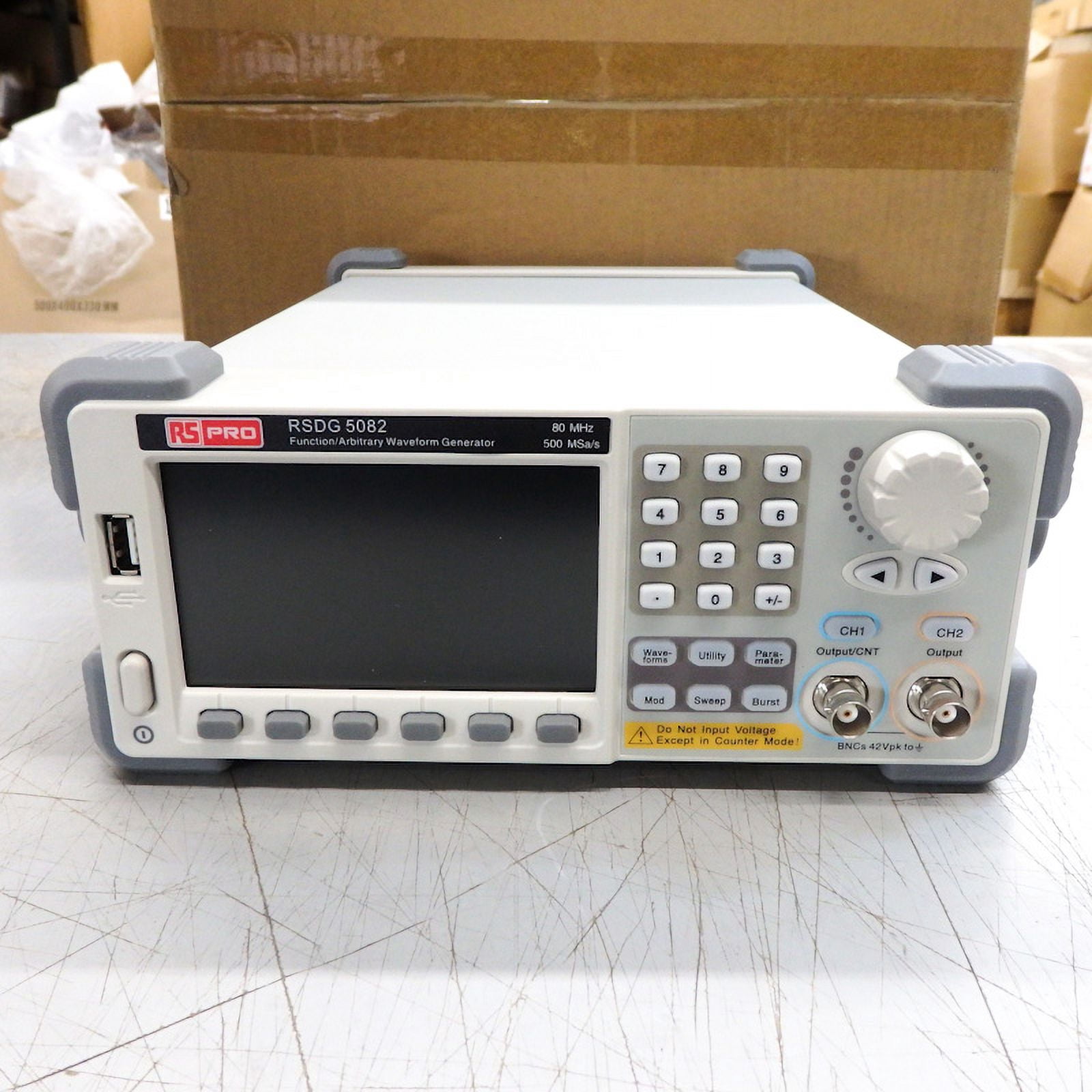 RS Pro 80MHz Max 1 μHz Min Arbitrary Waveform Generator 123-6463 ...