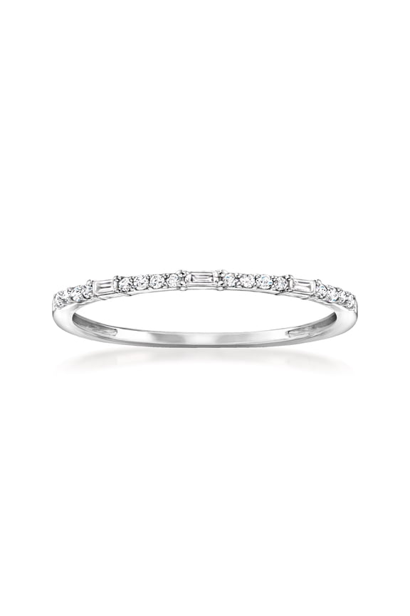 Pure Collection by Ross-Simons 0.10 ct. t.w. Diamond Ring in Sterling Silver, Women's, Adult