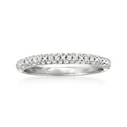R S PURE Pure Collection by Ross-Simons 0.15 ct. t.w. Diamond Cluster Band in Sterling Silver, Women's, Adult