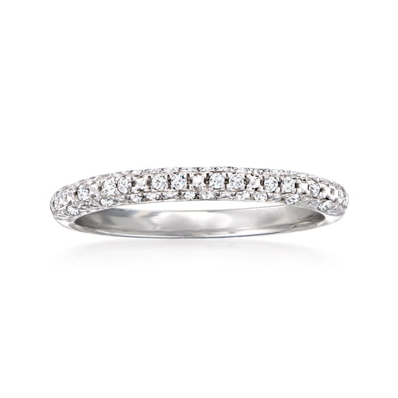 Pure Collection by Ross-Simons 0.15 ct. t.w. Diamond Cluster Band in Sterling Silver, Women's, Adult