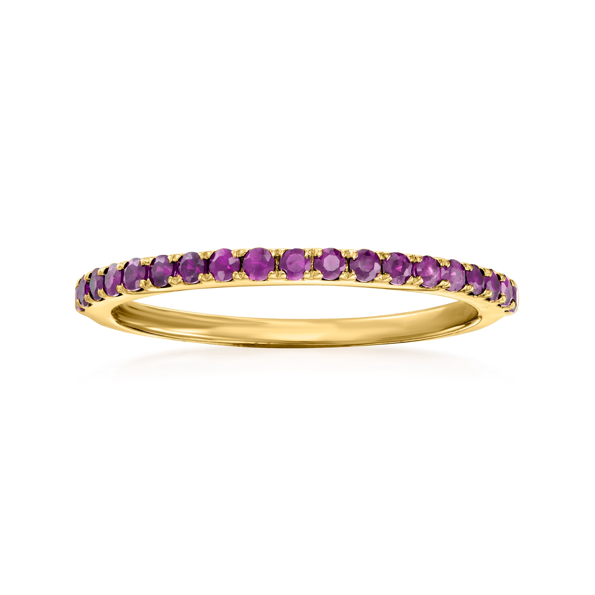 RS Pure by Ross Simons 0.20 ct. t.w. Amethyst Ring in 14kt Yellow