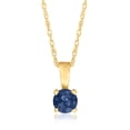 thumbnail image 1 of Pure Collection by Ross-Simons 0.28 Carat Sapphire Pendant Necklace in 14kt Yellow Gold, Women's, Adult, 1 of 6