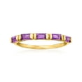 thumbnail image 1 of Pure Collection by Ross-Simons 0.40 ct. t.w. Amethyst Ring in 14kt Yellow Gold, Women's, Adult, 1 of 5