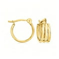 thumbnail image 1 of Pure Collection by Ross-Simons 14kt Yellow Gold 3-Row Huggie Hoop Earrings, Women's, Adult, 1 of 5