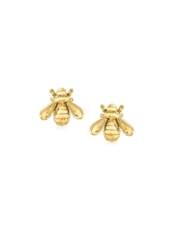 Pure Collection by Ross-Simons 14kt Yellow Gold Bumblebee Stud Earrings, Women's, Adult