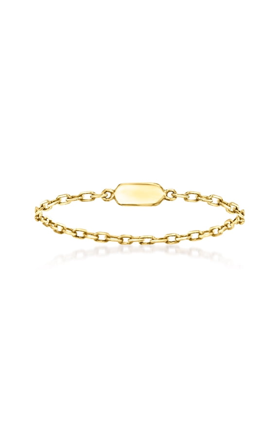 Pure Collection by Ross-Simons 14kt Yellow Gold Cable-Chain Ring, Women's, Adult