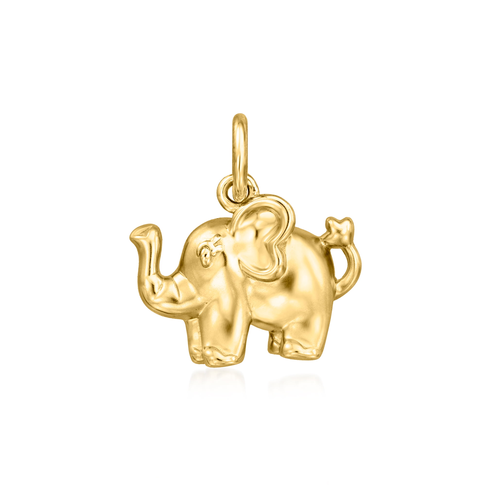 RS Pure by Ross-Simons 14kt Yellow Gold Elephant Charm, Women's, Adult