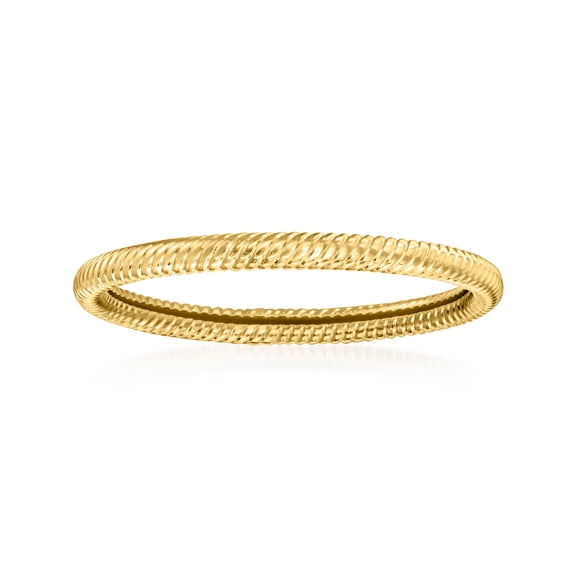 Pure Collection by Ross-Simons 14kt Yellow Gold Roped Ring, Women's, Adult