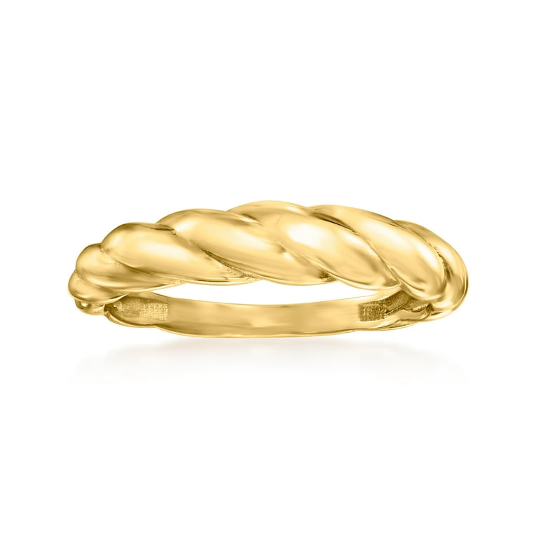 RS Pure by Ross Simons 14kt Yellow Gold Shrimp Ring