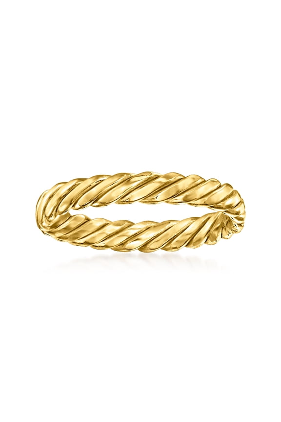 Pure Collection by Ross-Simons 14kt Yellow Gold Twisted Ring, Women's, Adult