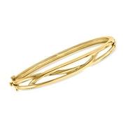RS PURE Pure Collection by Ross-Simons 18kt Gold Vermeil Crisscross Bangle Bracelet, Women's, Adult