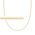 thumbnail image 1 of Pure Collection by Ross-Simons 2.5mm 14kt Yellow Gold Rolo-Link Necklace, Women's, Adult, 1 of 6