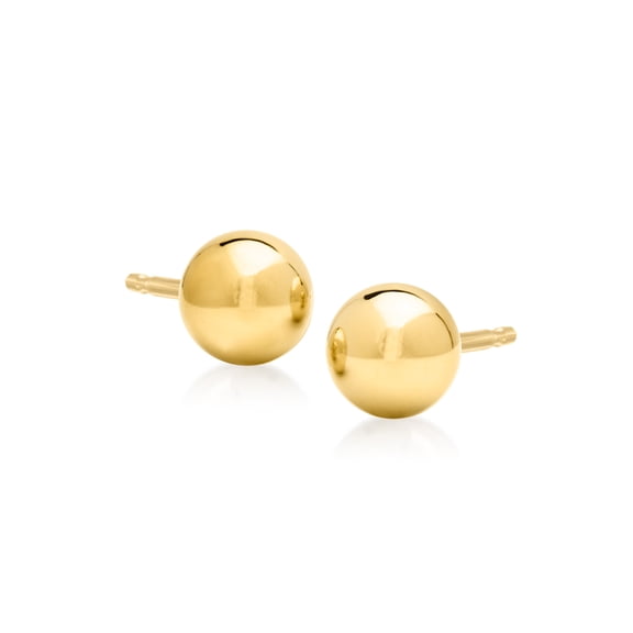 Pure Collection by Ross-Simons 5mm 14kt Yellow Gold Ball Stud Earrings, Women's, Adult