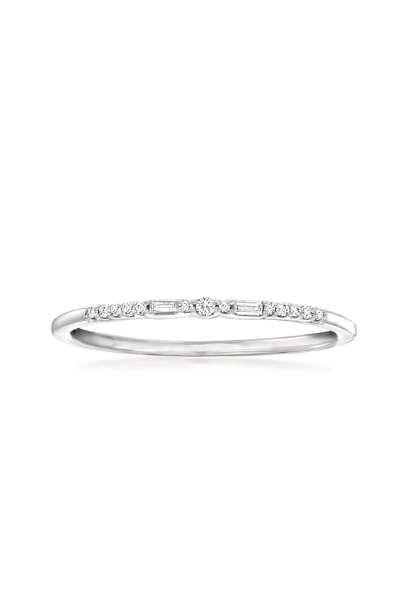 Pure Collection by Ross-Simons Diamond-Accented Ring in Sterling Silver, Women's, Adult
