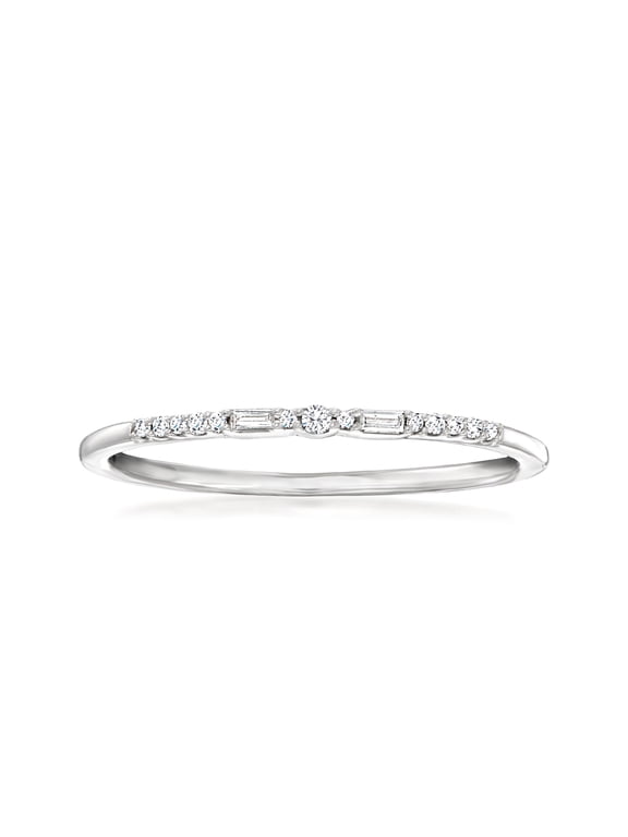 Pure Collection by Ross-Simons Diamond Ring in Sterling Silver, Women's, Adult