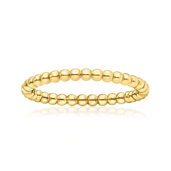 Pure Collection by Ross-Simons Italian 14kt Yellow Gold Beaded Ring, Women's, Adult