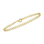 RS Pure by Ross-Simons Italian 14kt Yellow Gold Curb-Link Bracelet, Women's, Adult