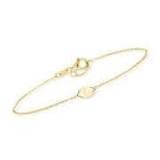 RS Pure by Ross-Simons Italian 14kt Yellow Gold Evil Eye Bracelet, Women's, Adult