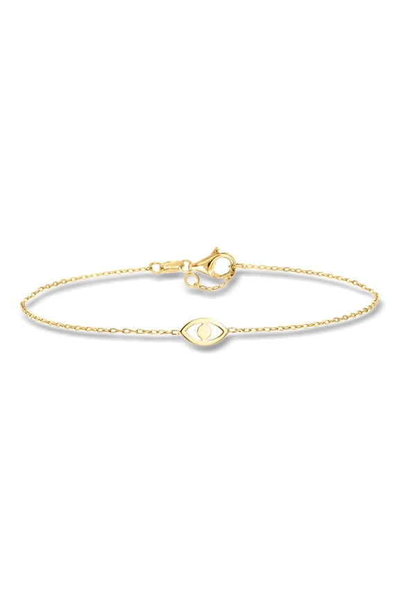 Pure Collection by Ross-Simons Italian 14kt Yellow Gold Evil Eye Bracelet, Women's, Adult