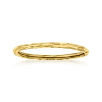 Pure Collection by Ross-Simons Italian 14kt Yellow Gold Grooved Ring, Women's, Adult