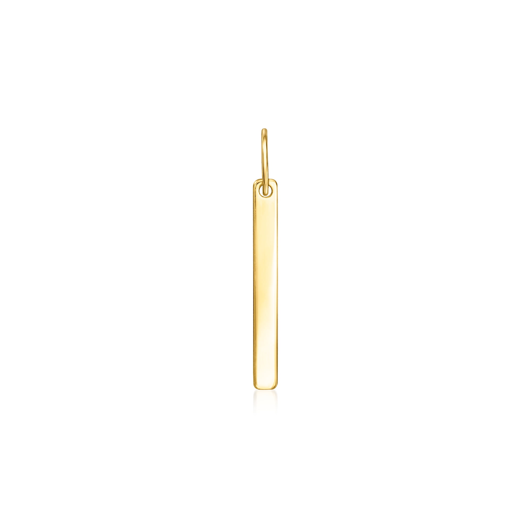 RS PURE by Ross-Simons Italian 14kt Yellow Gold Linear Bar Charm, Women's, Adult