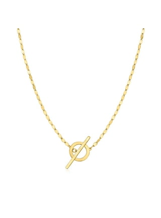 14k gold toggle necklace deals